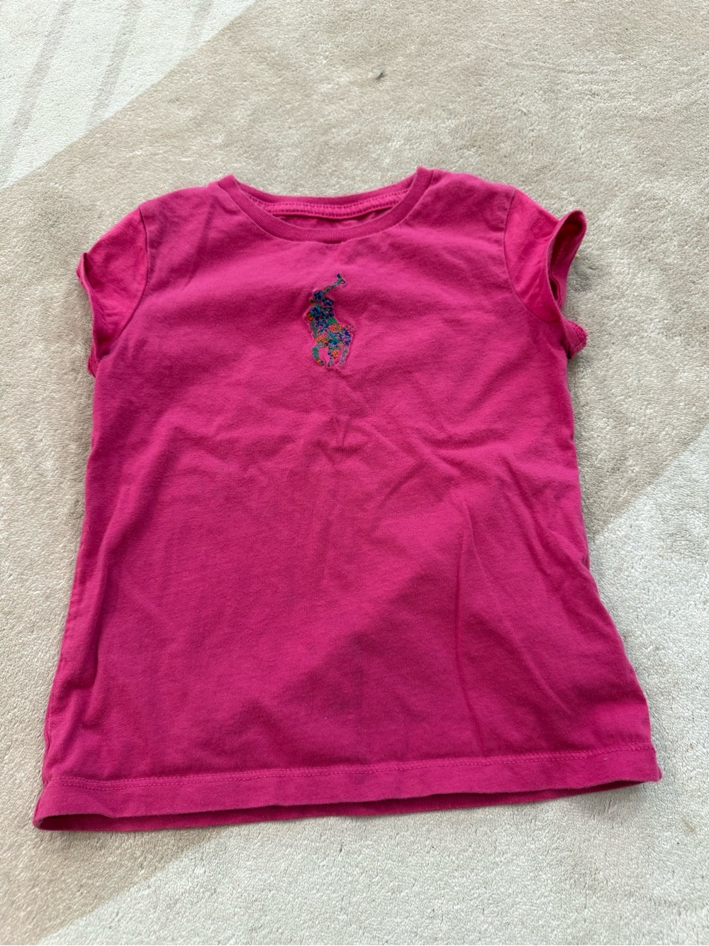 Size 4t Girls Pink Polo Ralph Lauren T-Shirt
